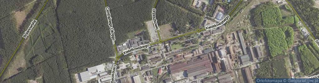 Zdjęcie satelitarne Rondo Solidarności Huty Stalowa Wola rondo.